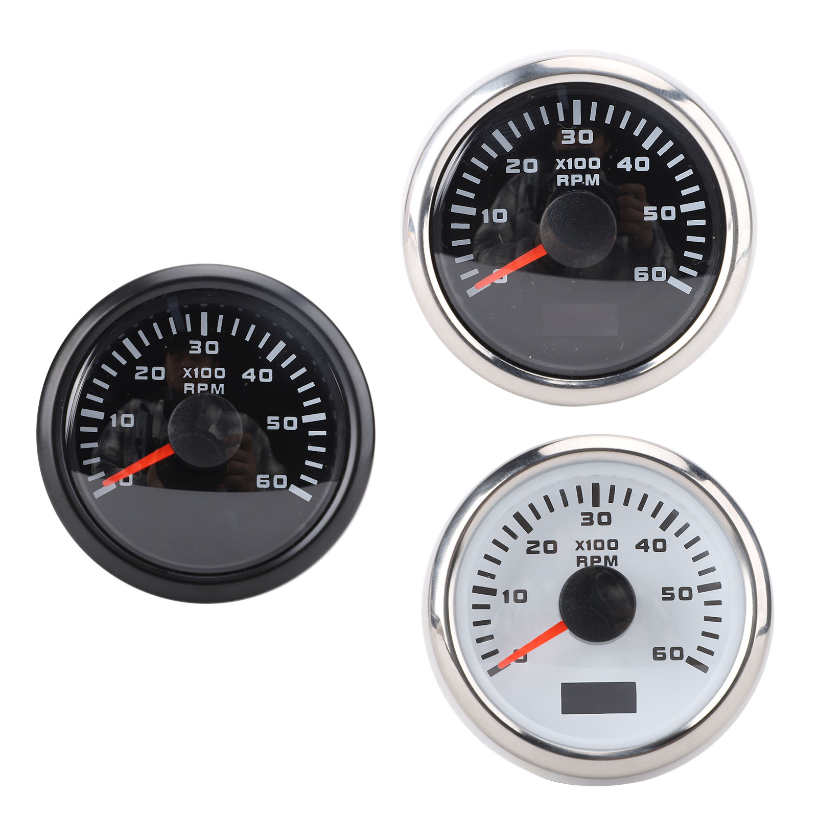 Marine Test Kit - 52mm 2-Zoll Auto 6000RPM Drehzahlmesser mit