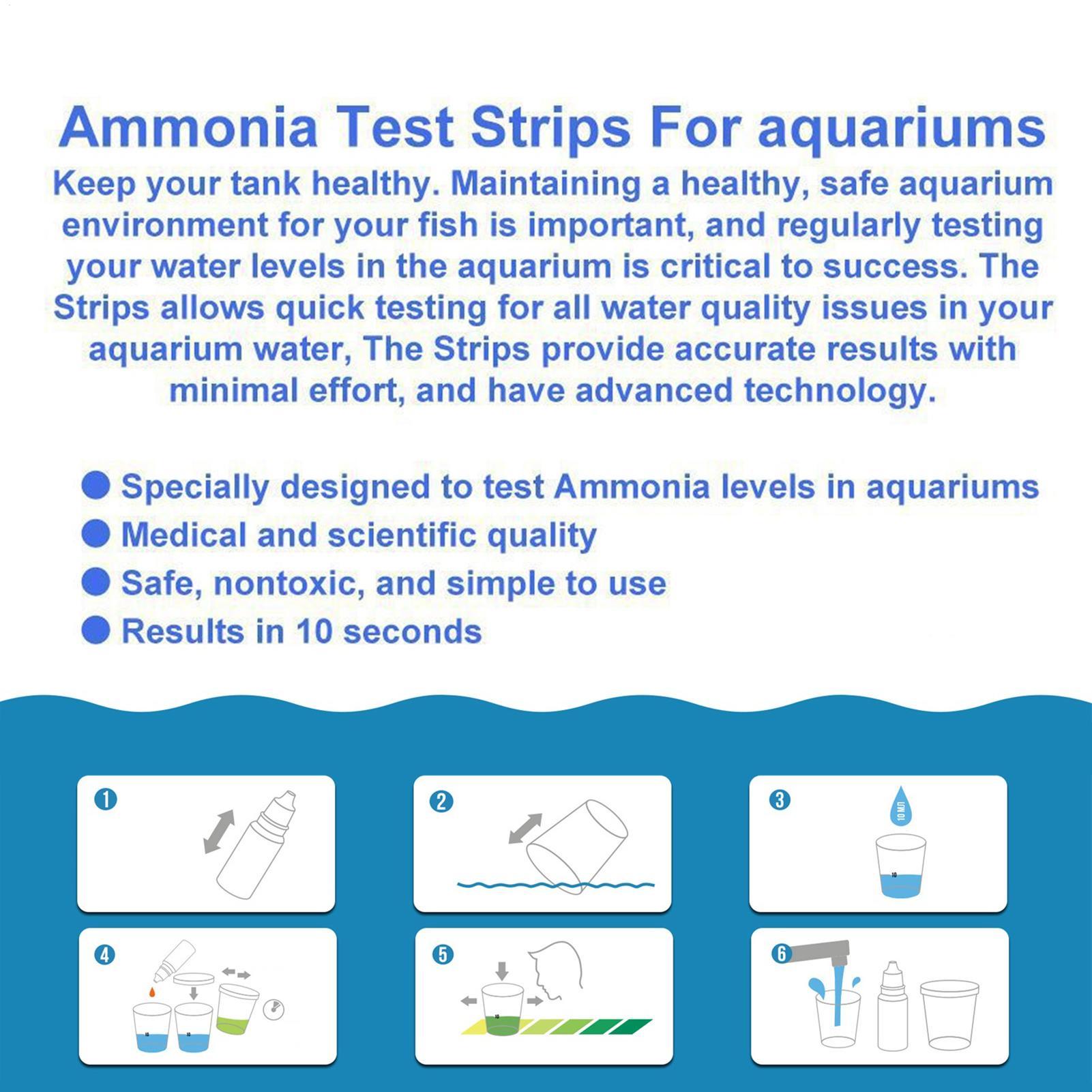 Aquarium-Ammoniak-Teststreifen – Marine Aquarium Water Test Kit Bewertung und Preis