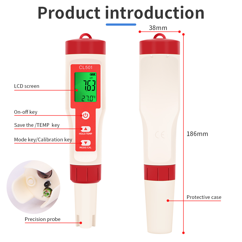 PH/CL2/H2/ORP/Temperaturmessge – Marine Test Kit Bewertung und Preis