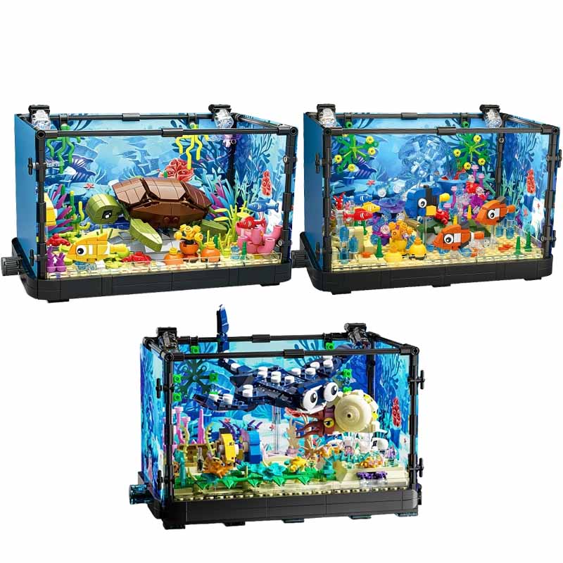 Aquarium-Baustein-Set mit Lich – Aquarium Marine Tank Bewertung und Preis