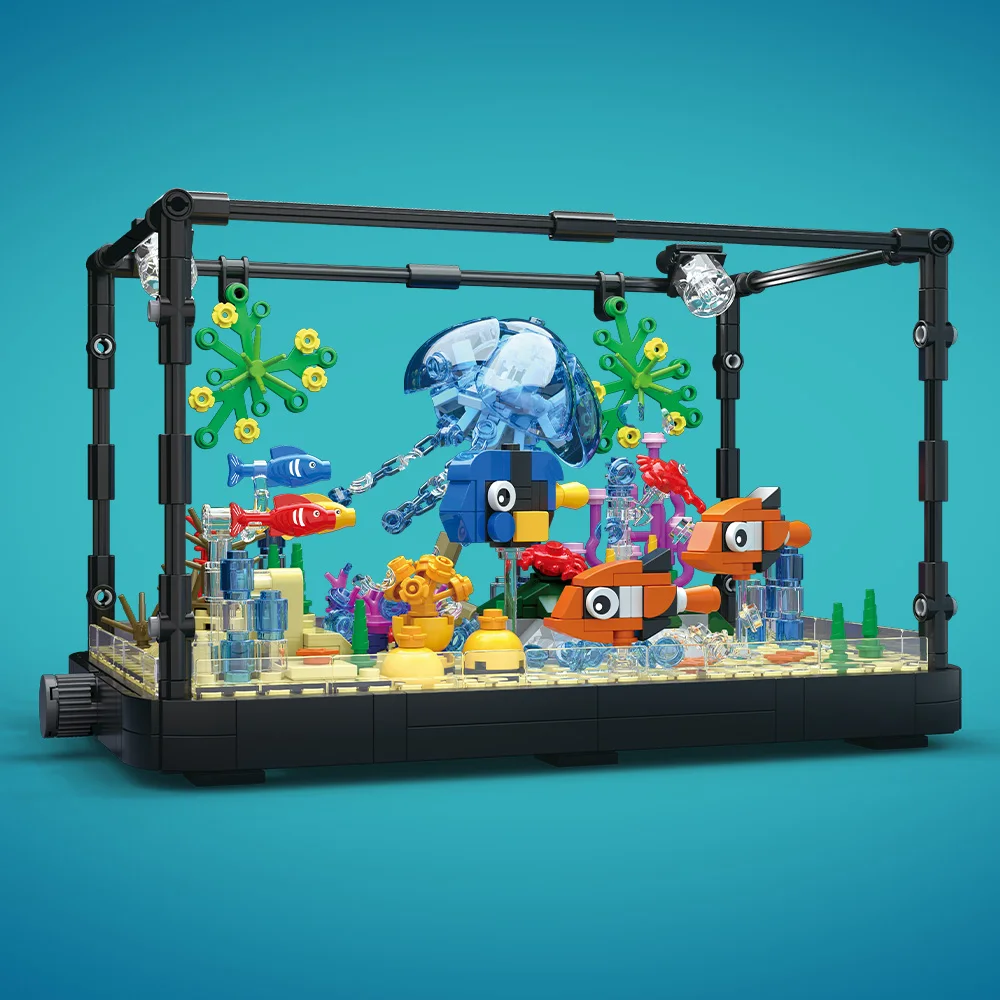 Aquarium-Baustein-Set mit Lich – Aquarium Marine Tank Bewertung und Preis