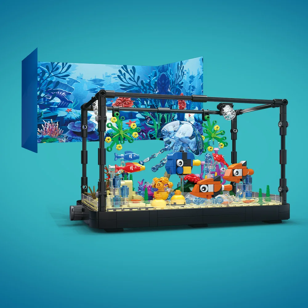 Aquarium-Baustein-Set mit Lich – Aquarium Marine Tank Bewertung und Preis